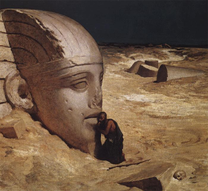 Elihu Vedder The Questioner of the Sphinx China oil painting art